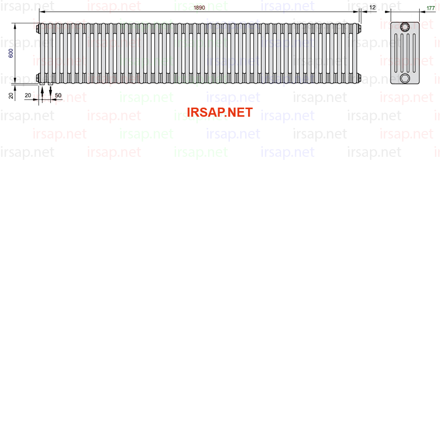 Радиатор IRSAP Tesi 50600/42 T18 CL 01